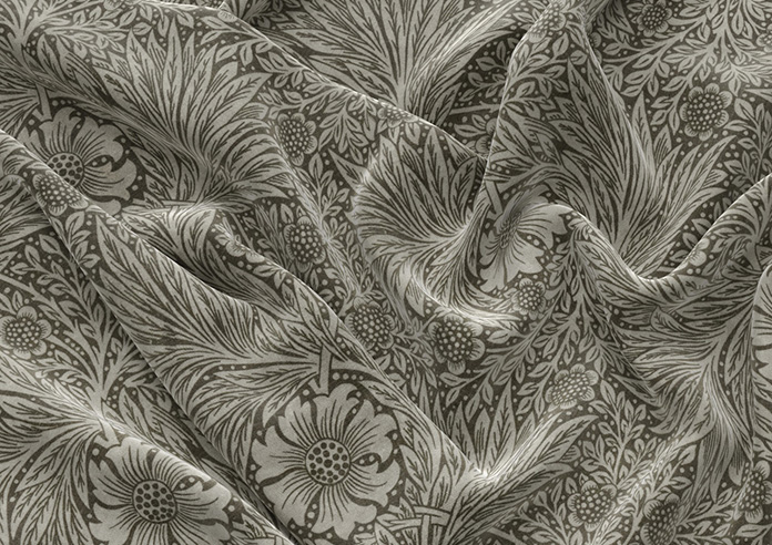 William Morris Marigold Velvet, Iron - Roman Blind - Image 4